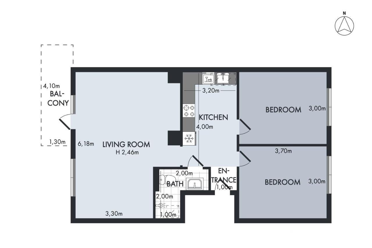 Sanders Charm - Amazing Two-Bedroom Apartment With Shared Garden København Eksteriør billede